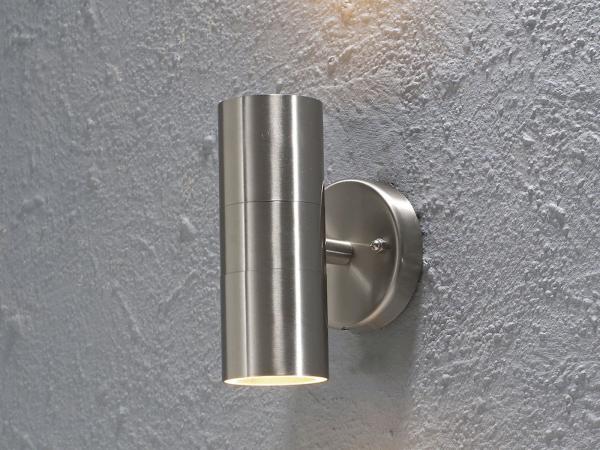 KONSTSMIDE No. 7571-000 Aussenwandleuchte Modena 2-flammig GU10 edelstahl IP44