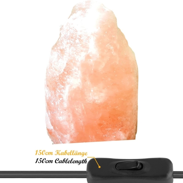 Salzkristall Lampe Tischlampe Salzkristalllampe Salzsteinlampe Salzlampe LED Bild 6