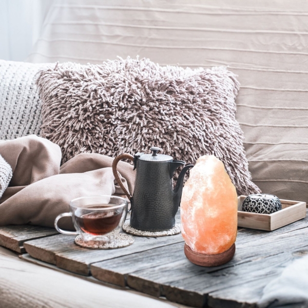 Salzkristall Lampe Tischlampe Salzkristalllampe Salzsteinlampe Salzlampe LED Bild 4