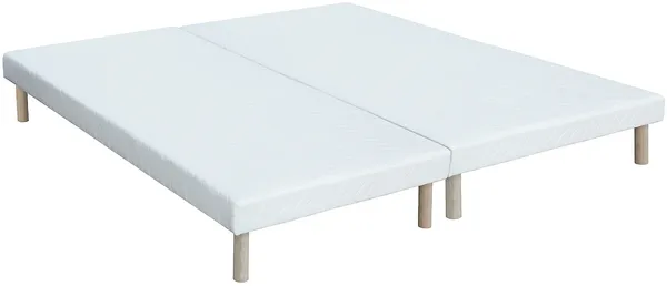 Vente-unique - DANEVO Mattress and bed base set Stoff Weiß - B 90 cm180 cm x H 31 cm22 cm x L 200 cm
