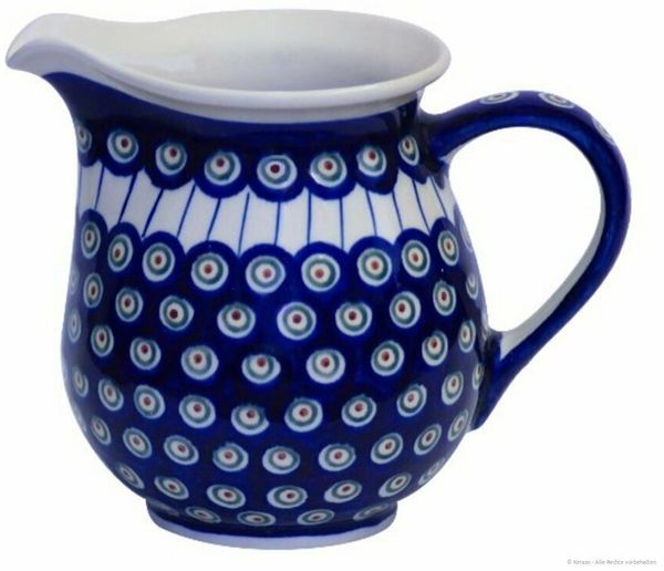 Bunzlauer Keramik Kanne Bunzlauer Keramik 1,6L klassischer Krug in traditioneller Form Dekor 8, 1,60 l