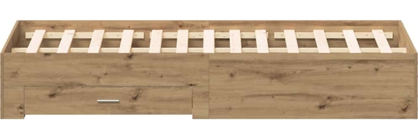 vidaXL Bettrahmen Artisan-Eiche 180 x 200 cm Holzwerkstoff 3333961 Bild 6