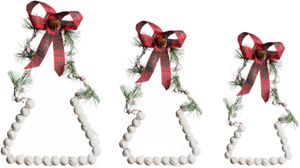 Weihnachtsdekoration 3er Set LED KYVESI Weihnachtsbaum 20 25 30 cm Weiß