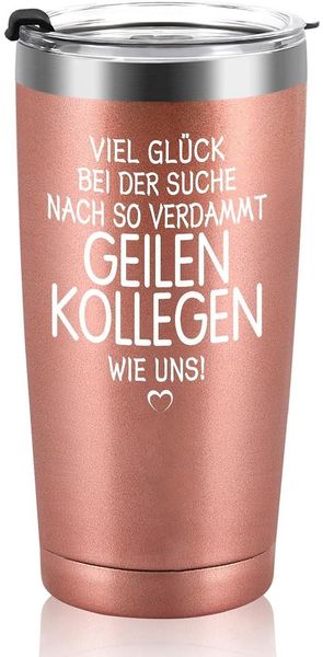 Livole Abschiedsgeschenk Kollegen Jobwechsel - Lustige Tasse 600ml Weinbecher