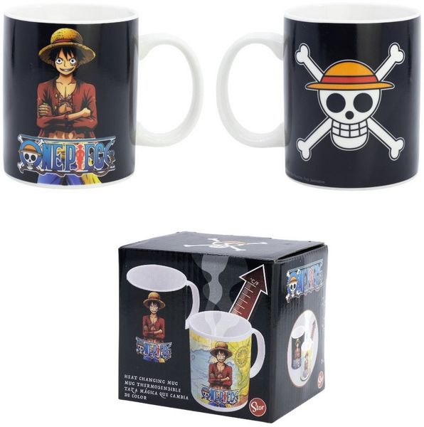 One Piece Anime Tasse Anime One Piece Ruffy magische Teetasse Tasse Kaffeetasse 325 ml, Keramik