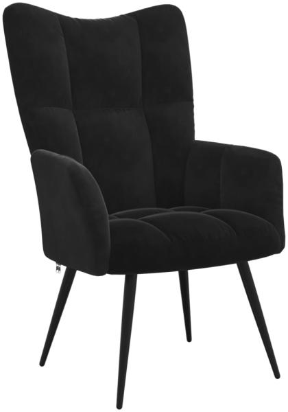 vidaXL Relaxsessel Schwarz Samt [328079]