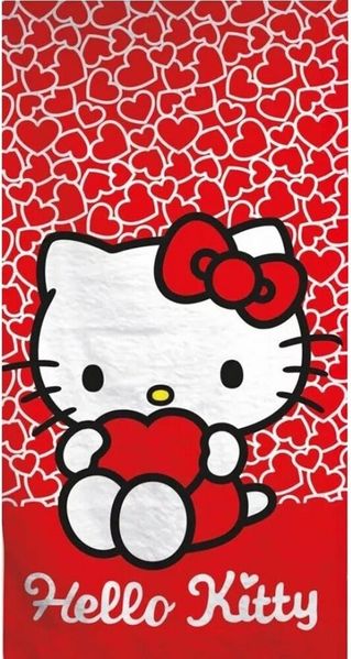 Hello Kitty Strandtuch 140x70 cm Weiches Badehandtuch für Fans