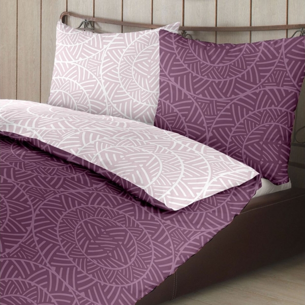 TRAUMSCHLAF Bettwäsche Kreise, Biber, 3 teilig, Biberbettwäsche weich und kuschelig