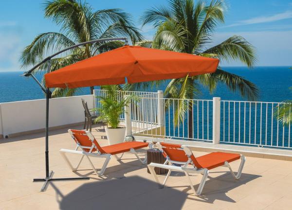 Ampelschirm Ø 300 cm, 5 versch. Farben Terrakotta