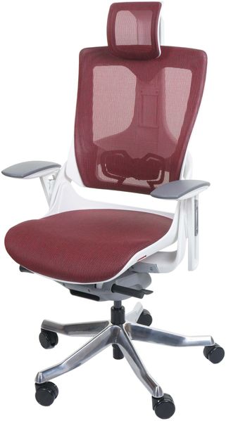 Bürostuhl MERRYFAIR Wau 2, Schreibtischstuhl Drehstuhl, Polster/Netz, ergonomisch ~ rot Bild 9
