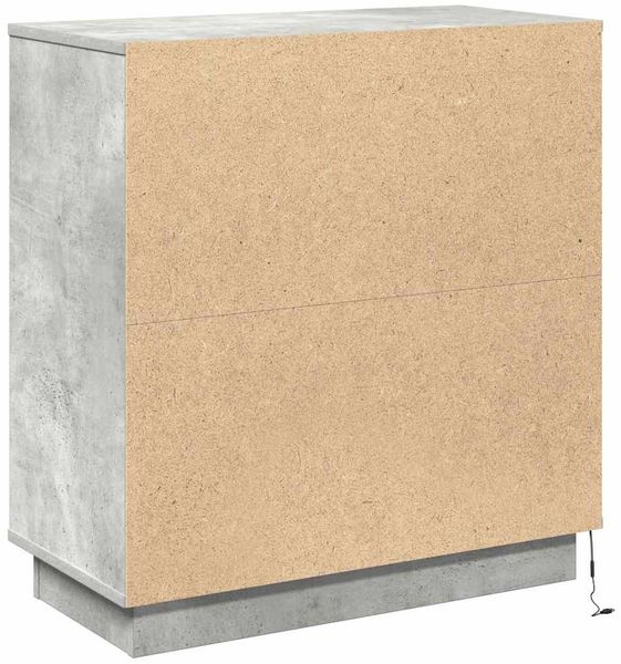 vidaXL LED-Sideboard Betongrau 71 x 34,5 x 75 cm Holzwerkstoff 869653 Bild 10