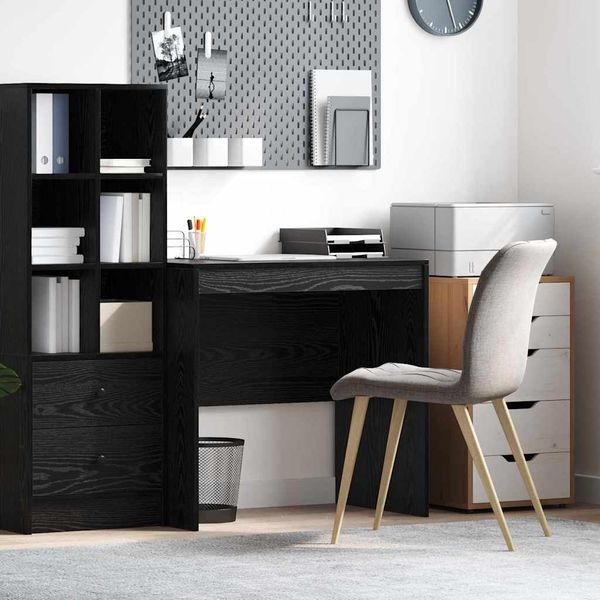 vidaXL Schreibtisch Schwarz Eichen-Optik 80 x 50 x 76 cm 869427