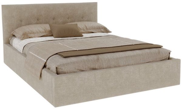 FDM Polsterbett BOHO Bettgestell 90x200, 120x200, 140x200, 160x200, 180x200cm (Polsterbett modern mit Bettkasten MADE IN EU - mit hochwertigem Ottawa Bezug, verfügbar 90x200 120x200 140x200 160x200 180x200cm, Bettrahmen, Bett, mit großen gepolsterten K...