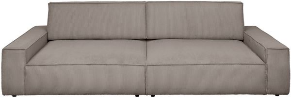 Home affaire Big-Sofa NEU: SHERWOOD XXL, Big-Sofa (316cm), extra tiefe Sitzfläche 95 cm, bequemer Sitzkomfort, Cord u. Leinenoptik, Kedernaht