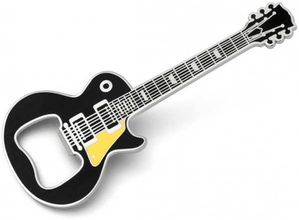 Rockbites - Flaschenöffner "Guitar LP Schwarz" Gitarre mit Magnet 101166