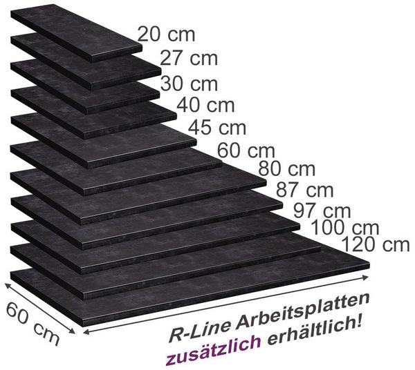 Vicco Unterschrank R-Line, Anthrazit, 60 cm (1-St) Bild 2
