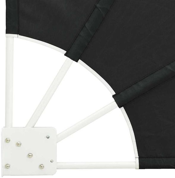 vidaXL Balkon Sichtschutz 140 x 140 cm Polyester Anthrazit 42000923 Bild 7