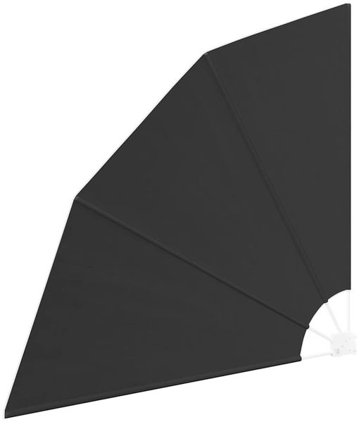 vidaXL Balkon Sichtschutz 140 x 140 cm Polyester Anthrazit 42000923 Bild 4
