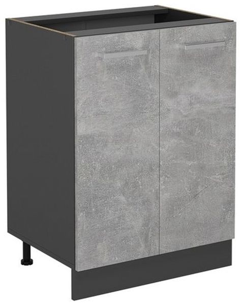 Küchenunterschrank R-Line Beton 60 cm ohne Arbeitsplatte Vicco Bild 4