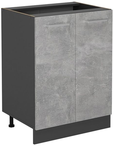 Küchenunterschrank R-Line Beton 60 cm ohne Arbeitsplatte Vicco Bild 5