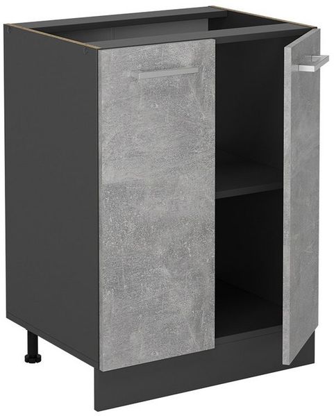 Küchenunterschrank R-Line Beton 60 cm ohne Arbeitsplatte Vicco Bild 3