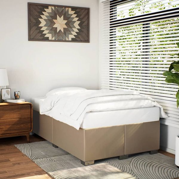 vidaXL Bettgestell Cappuccino-Braun 120x200 cm Kunstleder 3284555