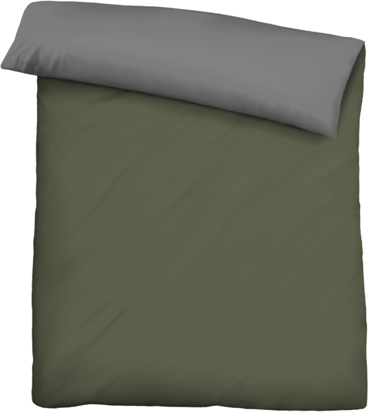 biberna 0455775 Renforce-Bettwäsche UNI, fichte, 1x 140x220 cm + 1x 70x90 cm