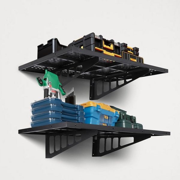 GarveeMore Schwerlastregal Wandregal für die Garage, 24x36 Zoll - Montageset für Stauraum