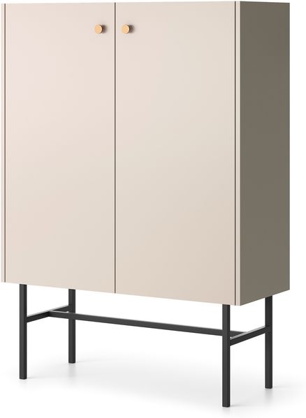 AX LIVING Kommode modern Dinley – 93 cm breit in Beige