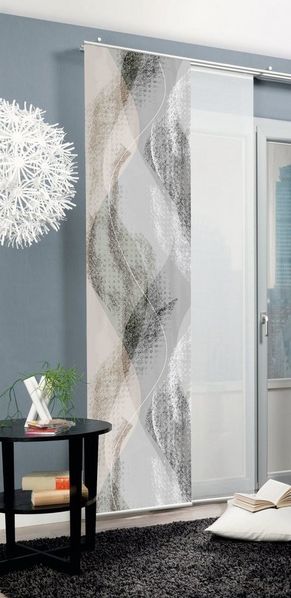 Home Wohnideen Schiebegardine Torre 245 x 60 cm stein