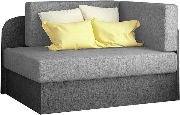 MOEBLO Kindersofa RAISA, Schlafsessel Couch für Kinderzimmer Kindersofa Jugendsofa, mit Schlaffunktion und Bettkasten