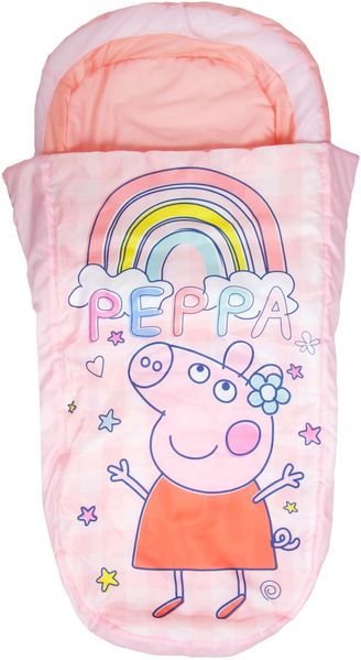 PEPPA PIG Character World erstes ReadyBed – Aufblasbares Luftbett und Schlafsack für Kinder mit Pumpe | Reisematratze für Übernachtungen und Camping oder den Heimgebrauch
