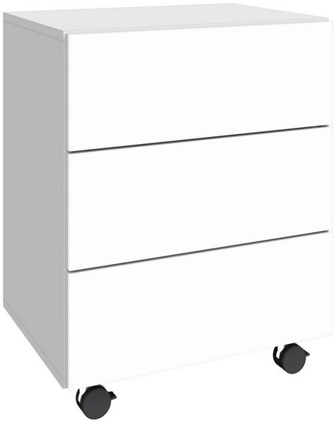 borchardt Möbel Rollcontainer Vaasa, in moderner griffloser Optik