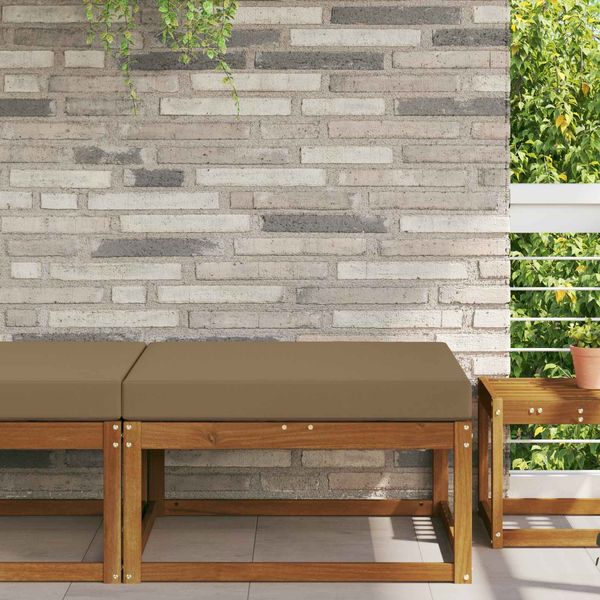 vidaXL Sofakissen für draußen Taupe 80 x 80 x 8 cm Polyester 900820