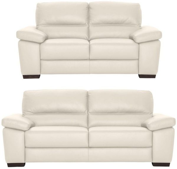 CALIA ITALIA Polstergarnitur Gaia, hochwertige Garnitur aus 2-Sitzer und 3-Sitzer, edles Design, (Set, 2-tlg), Ledergarnitur, in zwei hochwertigen Lederqualitäten