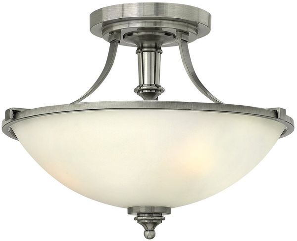 Elstead Lighting Truman 3-Light Deckenleuchte Nickel 3-flammig E27 41cm