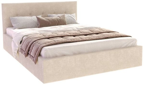FDM Polsterbett BOHO Bettgestell 90x200, 120x200, 140x200, 160x200, 180x200cm (Polsterbett modern mit Bettkasten MADE IN EU - mit hochwertigem Ottawa Bezug, verfügbar 90x200 120x200 140x200 160x200 180x200cm, Bettrahmen, Bett, mit großen gepolsterten K...