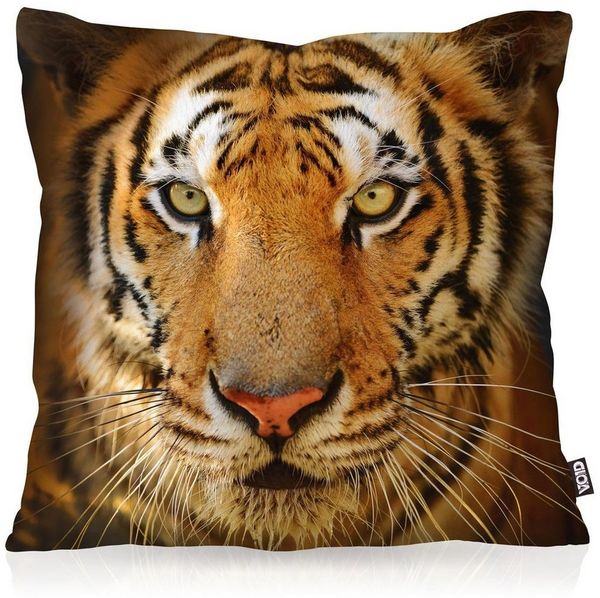 VOID Kissenbezug, Tigerkopf Outdoor Indoor Tigerfell Tiger katze tier fell