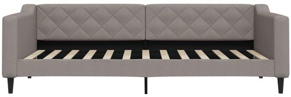 vidaXL Tagesbett Ausziehbar mit Schubladen Taupe 90x200 cm Stoff 3197465 Bild 5