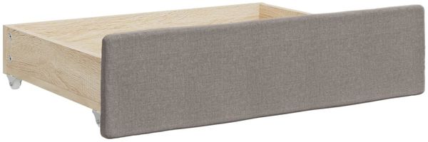 vidaXL Tagesbett Ausziehbar mit Schubladen Taupe 90x200 cm Stoff 3197465 Bild 10