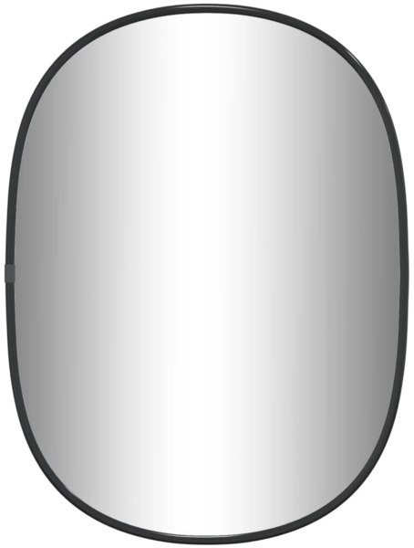 vidaXL Wandspiegel Schwarz 40x30 cm 348222