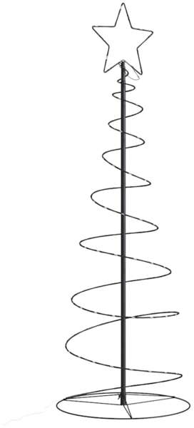 vidaXL LED Weihnachtsbaum 100 LEDs Warmweiß 150 cm 4019498