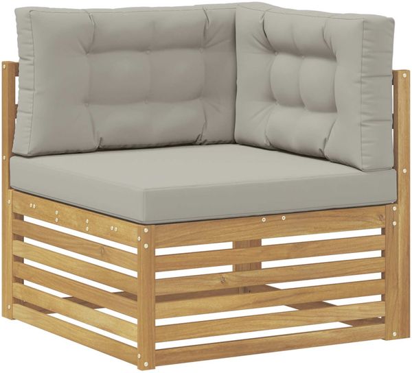 vidaXL 4 Stück Outdoor-Sofagarnitur Polyester Weiß 3391116 Bild 5