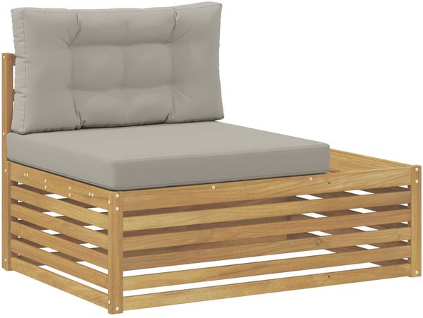 vidaXL 4 Stück Outdoor-Sofagarnitur Polyester Weiß 3391116 Bild 3