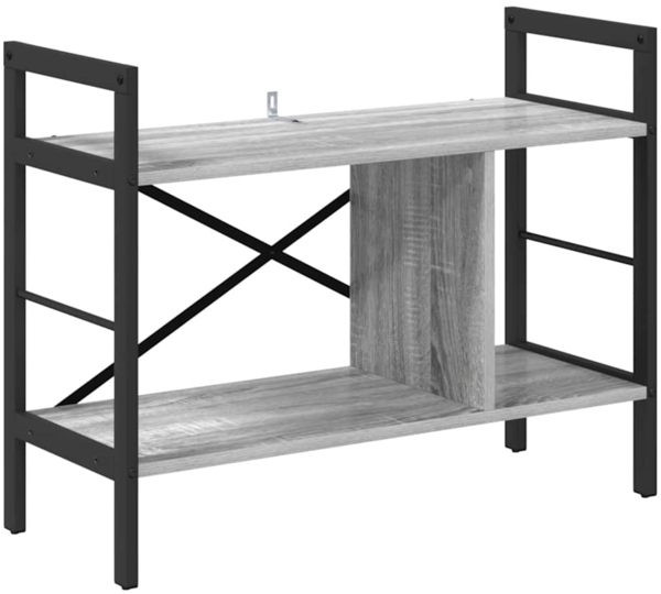 vidaXL Bücherregal Graues Sonoma 75 x 30 x 58,5 cm Holzwerkstoff 883979