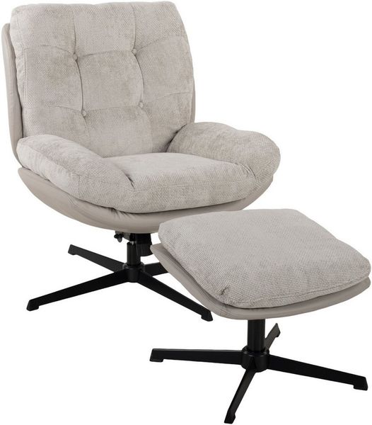 Duo Collection Relaxsessel Tolox mit Hocker, inklusive Wippfunktion