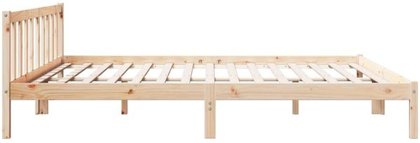 vidaXL Extra langes Massivholzbett ohne Matratze 200x220 Kiefernholz 852454 Bild 5