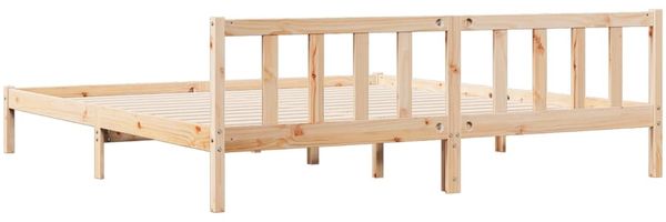 vidaXL Extra langes Massivholzbett ohne Matratze 200x220 Kiefernholz 852454 Bild 6