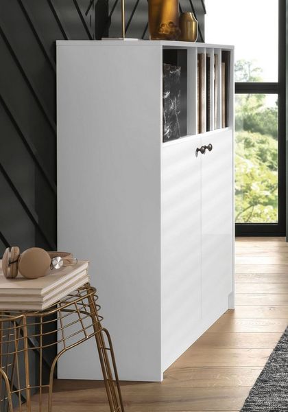 Home affaire Aktenschrank Licia viel Stauraum, 2 Türen und 5 offene Fächer