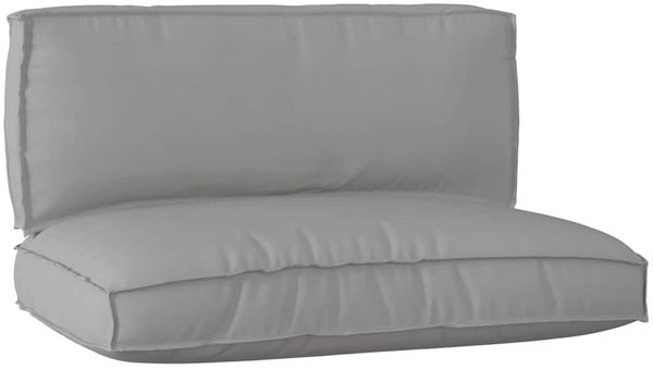 vidaXL Palettenkissenset 2 pcs Grau Oxford-Stoff 3329080